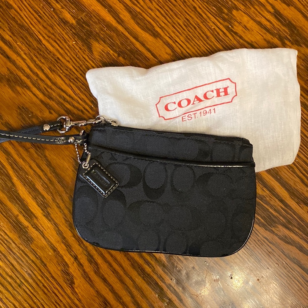Coach Leather Wristlet